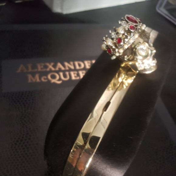 Alexander McQueen Skull Queen Jeweled Crown Box clutch Crossbody - Archive Rare - Picture 4 of 16
